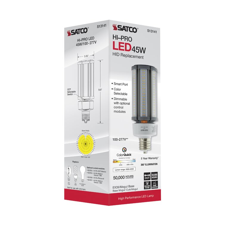 300 Watt Equivalent Corncob EX39/Mogul Extended Dimmable LED Smart Bulb